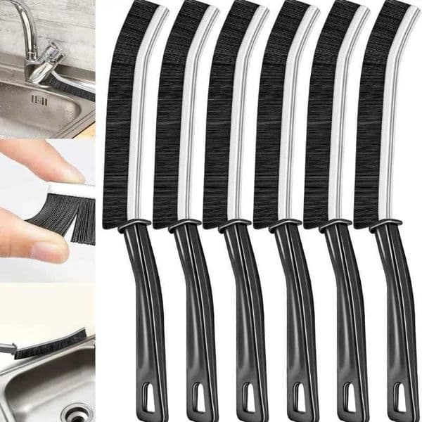 Multi-purpose hard-bristled crevice cleaning brush Crevice cleaning brush Narrow crevices and deep tile joints Scrub brush L260516