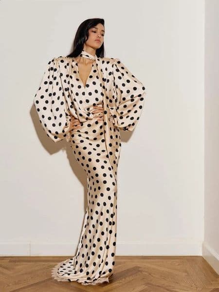 Black Polka Dot V Neck Shirt Skirt 2 Piece Set Elegant Women Long Sleeve Blouses With Scarf Suit 2026 Lady Commucate Outwear 260518