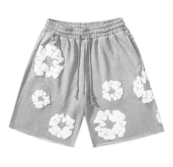 Denimly Tear tearrshirt Shorts Shirt Designer Shorts And tearrshirt Set Foam Print Sweat Shorts Summer Kapok Drawstring Elastic Waist Pants Teads
