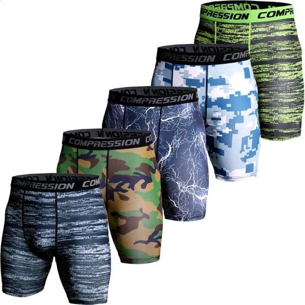 Compression Shorts Men 3D Print Camouflage Bodybuilding Tights Short Men Gyms Shorts Male Muscle Sport Elastic Running Shorts 260518