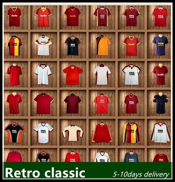 Roma jerseys Retro soccer TOTTI football shirt 89 90 91 92 94 95 96 98 99 01 04 05 06 07 08 14 15 16 17 18 20 21 BATISTUTA jersey Classic maillot de foot Nakata