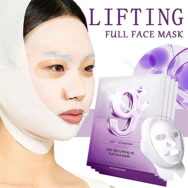 Instant Full Face Mask With Peptide Collagen For Smooth Defined Looking Skin 4 Sheets Band w260416