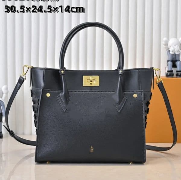 High quality On My Side Tote Bag Designer Shoulder Bag Women Handbags Luxury Crossbody Purse Fashion Handbag Woman Cross Body Bags Elegant Grain Leather Totes Brown