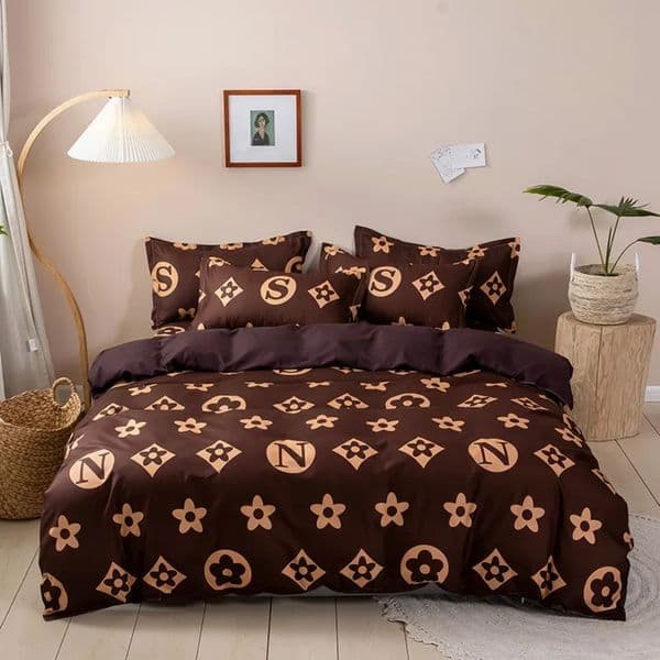 Luxury Designer 4-Piece Bedsheet Sets Fitted Bed Sheet Set Bedding Cover King art Xj251225 Free Shipping 11