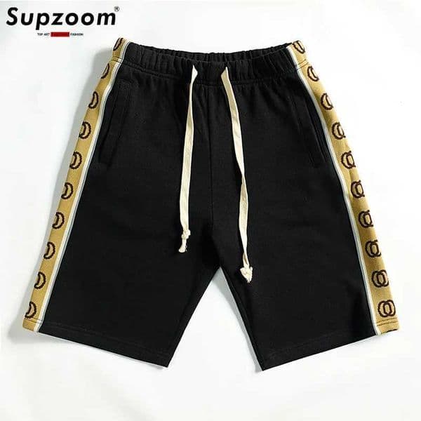 Supzoom New Arrival Top Fashion Cotton Elastic Waist Ribbed Letters Trend Loose Legged Summer Casual Ins Men Shorts C260518