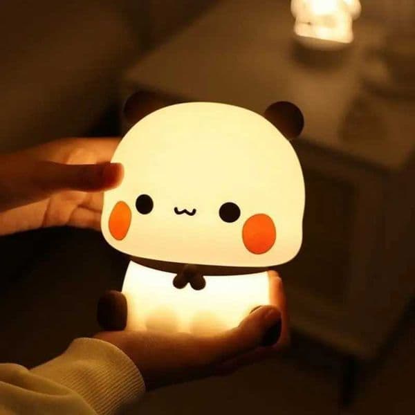 Kawaii Panda Led Night Light Lamp Cute Cartoon Pat Lamp Animal Bedroom Decorative Living Room Dolls Gifts kids Baby Night light L260518Z6HC