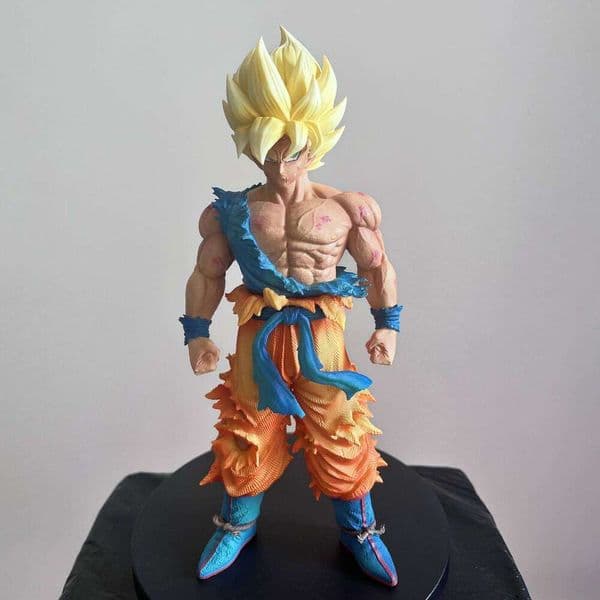 28cm Dragon Ball Anime Son Character Goku Super Saiyan 1 Action Figure PVC Model Statue Desktop Decoration Collection Toy 26Y0518