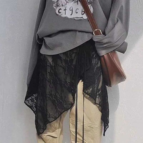 French Lace Up Short Fart Curtain Skirt Spring Layered Skirt INS Women Wrap Skirt Bandage Dress Apron Curtain Expansion L260518