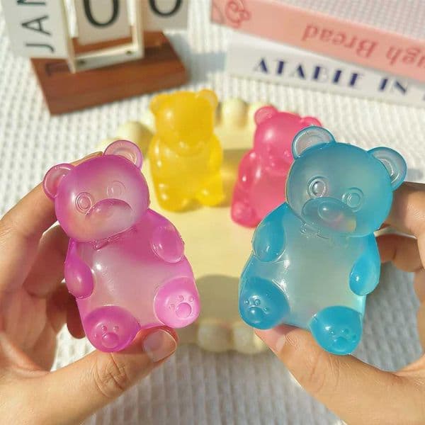 Little NEW Soft Bear Squishy Bear Maltose Pinch Stress Relief Ball Stress Relief Toy Pinch Music Stress Relief Tool Slow Rebound Z260601