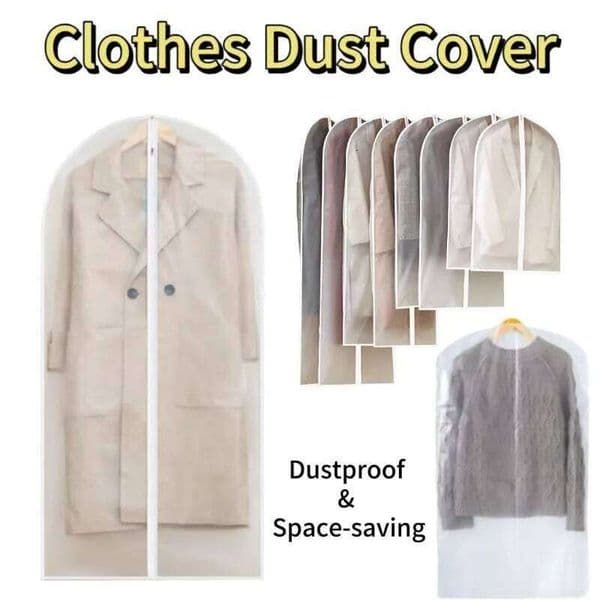 Dust-proof Clothes Protector Bag,Fully Enclosed Garment Cover with Zipper,Clothes Bags Hanging,Durable Clothe Storage Bag 26Y0518