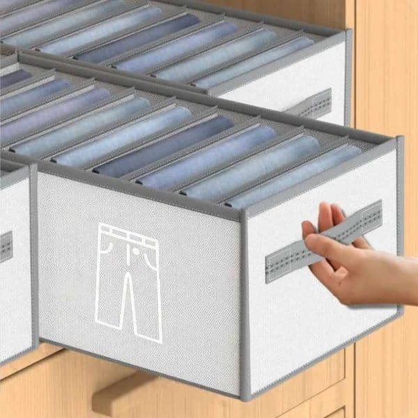 Closets Clothes Organizer Pants Jeans Storage Box Cabinet Underwear Socks T-Shirt Wardrobe Storage Organizers C260518