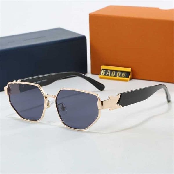 Designer Glasses New Trendy Polygonal Metal Sunglasses Fashionable High-end Sunglasses Womens Decorative Sunglasses