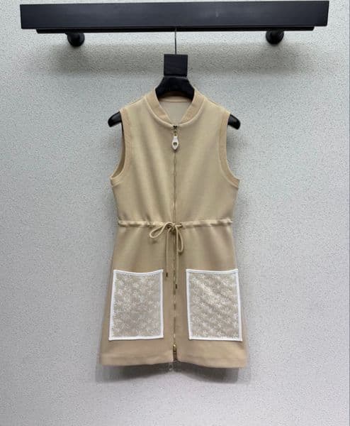 26 summer pocket sleeveless dress low-key yet fashionable, versatile and suitable for anyone to wear, dress 516