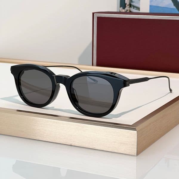 Sunglasses For Men Women Fashion HISAO Designer Stylish High Street Catwalk Style Anti-Ultraviolet UV400 Acetate Oval Full Frame Glasses With Box