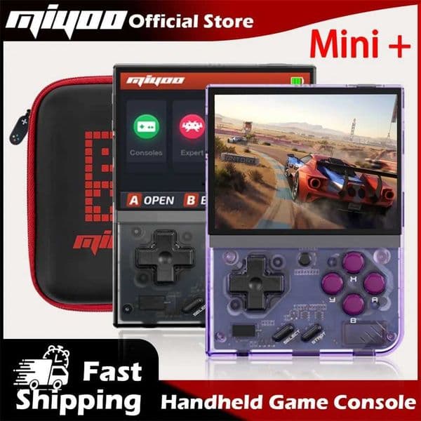 MIYOO Mini Plus Retro Handheld Game Console 35I HD Screen Mini Portable Players childhood Classic Nostalgic Gaming Emulator Z260518
