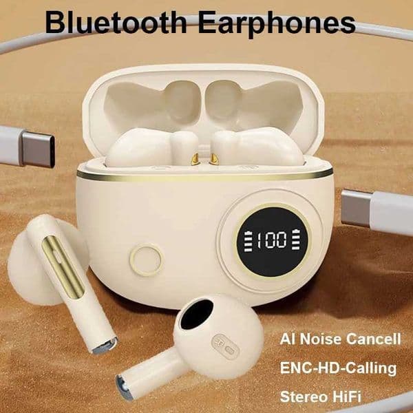 Earphones Wireless Headphones HiFi Stereo TWS pro5 Headset ENC Noise Cancelling HD-Calling Pods Earbuds For Air Z260518