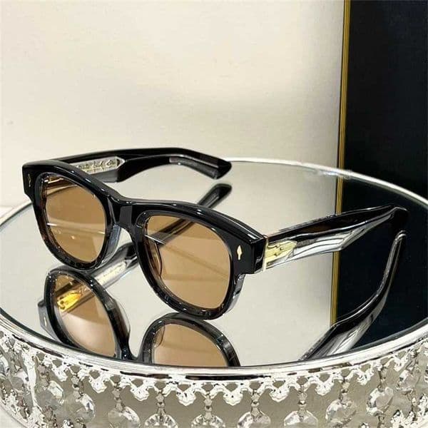 Designer Glasses New Mens And Womens Fashion Sunglasses Round Frame Acetate Polarized Sunglasses High Quality