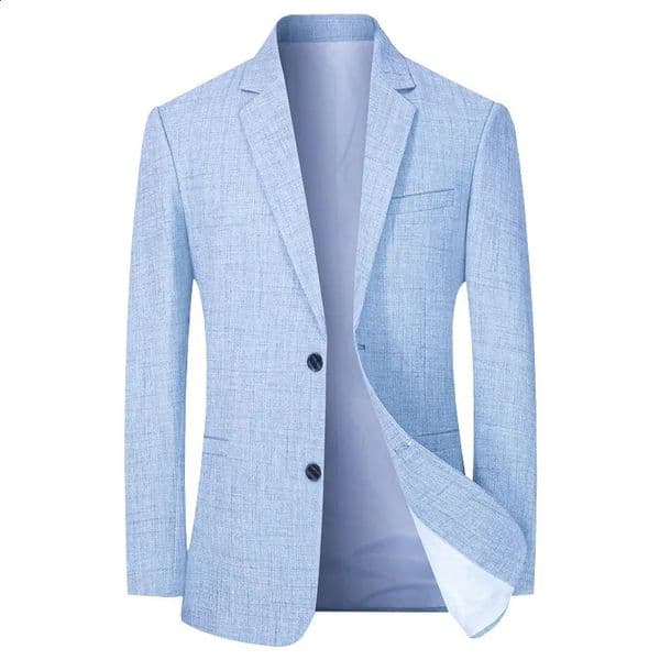 Men Suit Jacket Thin Blazers Spring Autumn Solid Business Casual Suit Jacket Men Clothing Blazer Hombre Coats 260507
