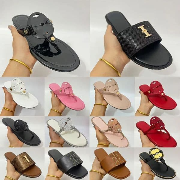 sandals designer women designer slippers woman sandals jelly sandals Designer sandals Womens designer slides fashion Summer Beach Slippers sandals black white 43