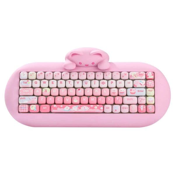YUNZII Pink Ice Cream MOG Dye Sub PBT Keyca 138 Keys Custom Cute MOG Profile Keycap Set for Mechanical Gaming Keyboards Z260518