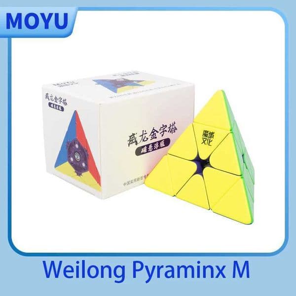 JudyCube MOYU Weilong Pyraminx Maglev Magnetic Magic Speed Cube Puzzle Toys Weilong Maglev Pyramid Childrens Gifts L260518CFGT
