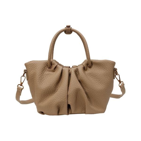 Fashion New Pleated Portable Women's Bag Casual Versatile Shoulder Crossbody Bag PU Leather Soft Leather Textured Bags