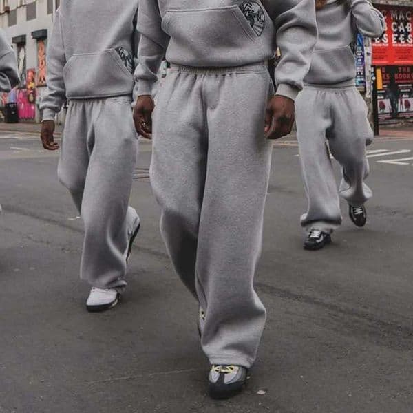 Fashionable Street Style Embroidered Sweatpants Autumn Winter Casual Pants Versatile Personality Couples Pan Q26051