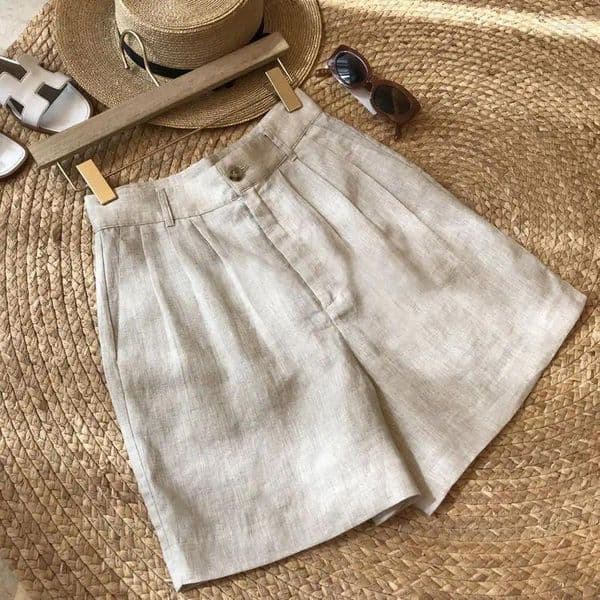 Women's Shorts Slim And Hanging Casual For Women In Summer Thin Wide Leg Pants Five Inch Mid Length
