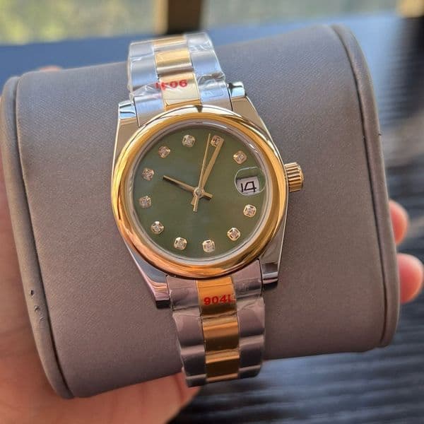 Women Fashion Classic Romann Womens 31mm Dial Watch Stainless Steel Fully Automatic Mechanical Womens Watch Men Luxury Watch