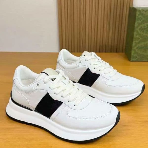 2026 Spring New Designer Sneakers Brand Men Sneakers Printed Logo Calf Leather Upper TPU Sole Breathable Cowhide Inner Travel Vacation Mens Casual Shoes