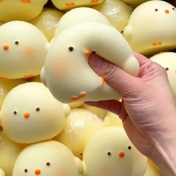 Giant Cute Chick Squishy Slow Rising Fidget Toy Stress Relief Anti-Anxiety Sensory Decompression Toy for Kids Adults ADHD Autism M260518