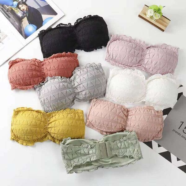 Ladies Sexy Comfortable Strapless Breast Wrap Push Up Beautiful Back Wirefree Underwear