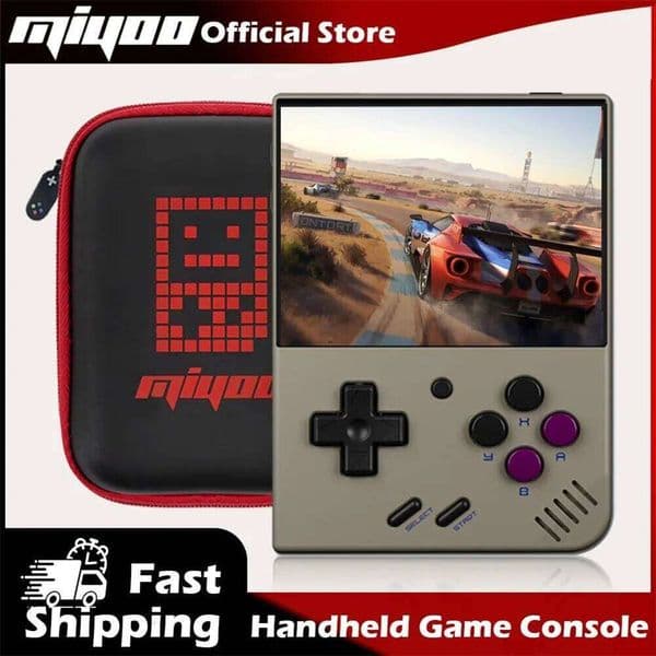 MIYOO Mini Plus Portable Retro Handheld Game Console 3.5"I HD Screen Mini+ Players Children's Gift Classic Gaming Emulator 26L0518