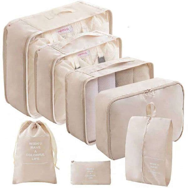 Business/Travel 7-piece Set Clothes Sorting and Packaging Travel Luggage Clothing Underwear Storage Bag 26Y0518