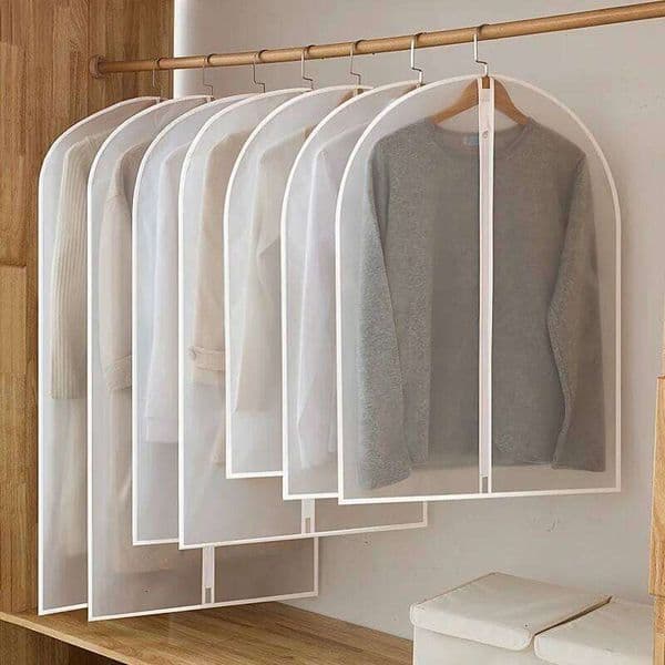 1Pc Clothes Garment Suit Coat Dust Cover Home Storage Bag Pouch Case Organizer Wardrobe Hanging Clothing 26Y0518