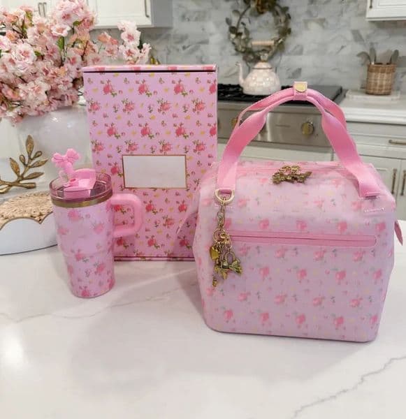 In Hand Lunch Bags All Day Julienne Mini Soft Cooler Box Carry-All 40oz Cup Crossbody Bag with Phone Pocket for Cups Accessories US Stock