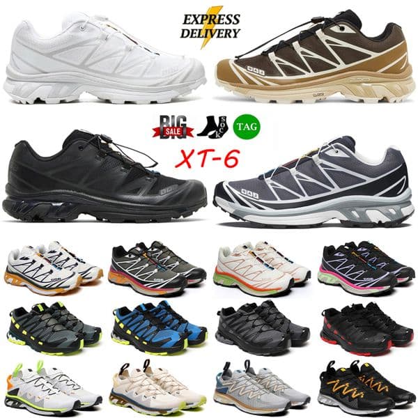 Designer Shoes XT-6 ADV Xt6 Shoes XA Pro 3D XT-QUEST Mens Womens Trainers Hiking Trail Running Daily outfit Sneakers Black Silver Grey Brown White Sports Outdoor shoes