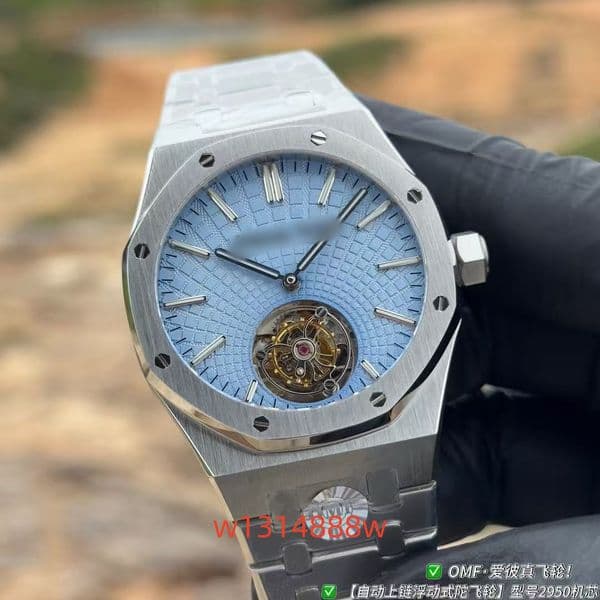 OMF Factory 41mm diameter, 2950 automatic winding floating tourbillon movement, 904L stainless steel, sapphire crystal, men's watch designer watches