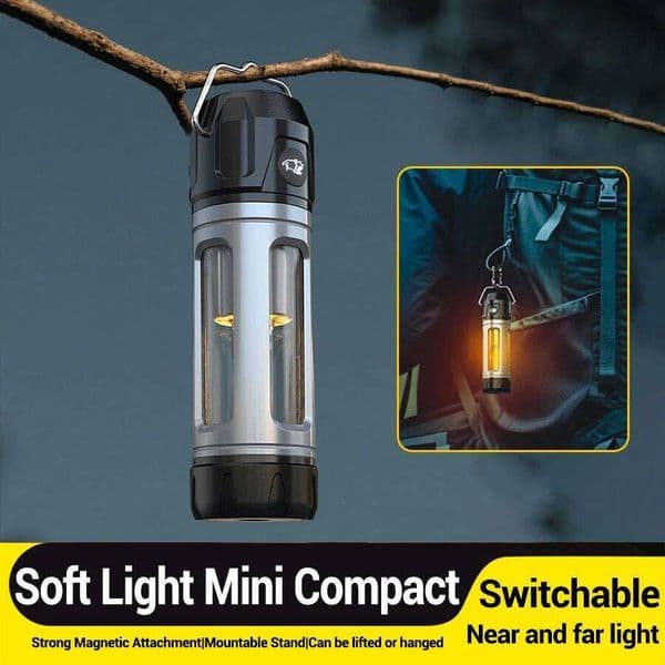 LED Camping Rechargeable Portable Flashlight Work Light 6 Modes Hanging Tent Lamp Outdoor Tungsten Filament Lantern S260515