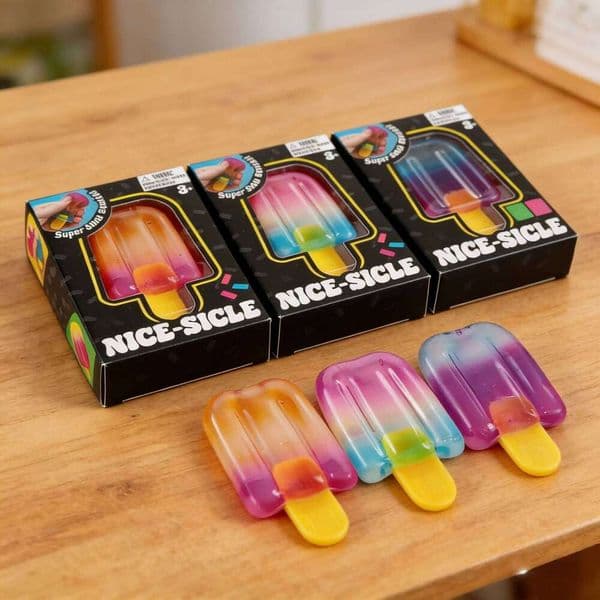 Ice Cream Color Cube Sensory Squeeze Soft Squishy Stress Relief Fidget Toy Focus Relaxing for Kids Adults 26L0518