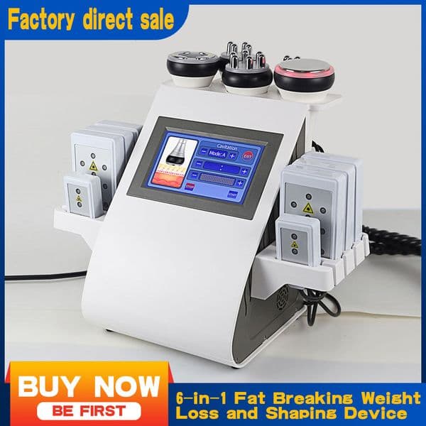 Beauty salon multifunctional explosive fat loss machine 40k cavitation vacuum negative pressure shaping six pole four pole three pole RF, laser laser fat loss