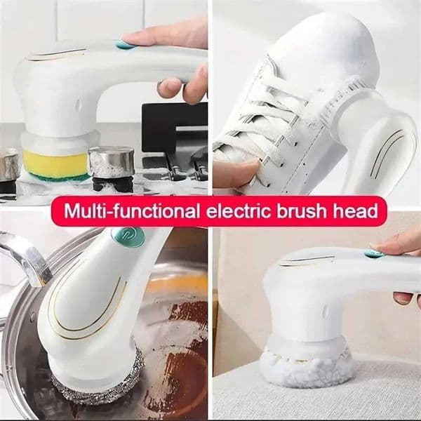 Five in One Multifunctional Electric Cleaning Brush for Bathroom Washing and Kitchen Cleaning Tools L2605161