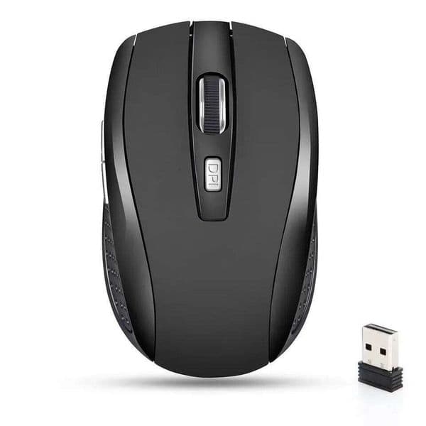 2.4G Portable Wireless Ergonomics Mobile Optical Office Mouse Adjustable 1600DPI Levels for Notebook Laptop MacBook 26Y0519