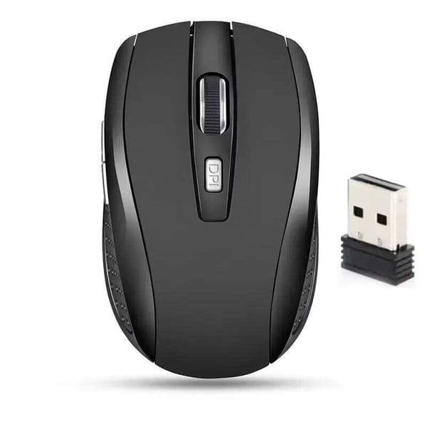 2.4G Wireless Portable Ergonomics Mobile Optical Office Silent Mouse Adjustable 1600DPI Levels For Notebook Laptops W260519