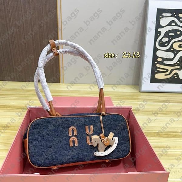 Versatile Designer Bag Retro Bowling Bag Womens Handbag Patchwork Underarm Purse Zipper Shoulder Bags Daily Commute Wallet