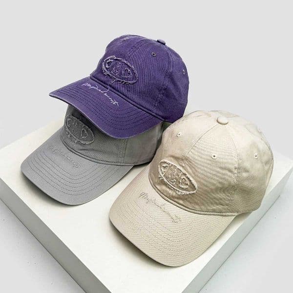 New Unisex Retro Letter Embroidery Baseball Hats Versatile Korean Sunshade Casual Peaked Caps Fashion Simple High-quality ins L260519