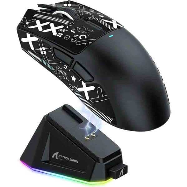Attack Shark X11 PAW3311 Wireless Bluetooth Mouse 24G 400I RGB PC Gaming Mouse Z260519