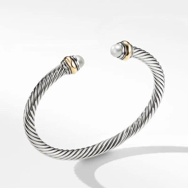 Luxury Twist Rope Bracelet Designer Hip Hop Silver Bracelet Cone Head Designer Jewelry Inlaid Moissanite Charm Bracelet Fashion Jewelry Women Mens Bracelet