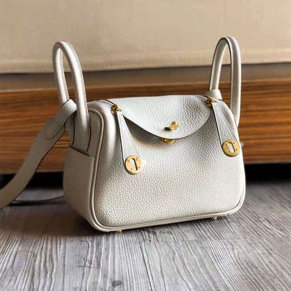 Designer Bag Togo Top-Grain Lindy Single-Shoulder Pillow Women's Genuine Leather Large-Capacity Commuter Crossbody Bag, Small Bag