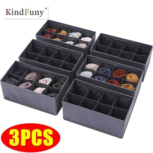 8 Grids Drawer Underwear Storage Organizer Socks Bra Pants Storage Box Cabinet for Clothes Ties Wardrobe Clothe C260518